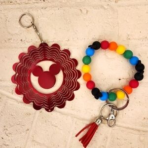 Keychains Metal and Silicone